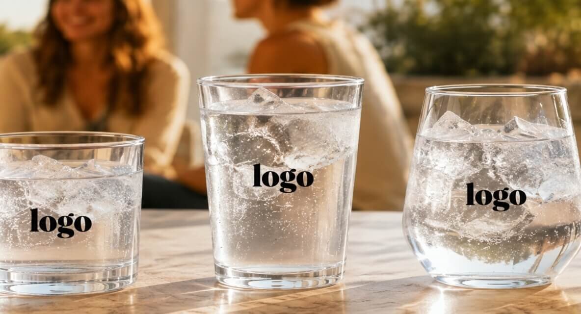 Verres à eau personnalisés